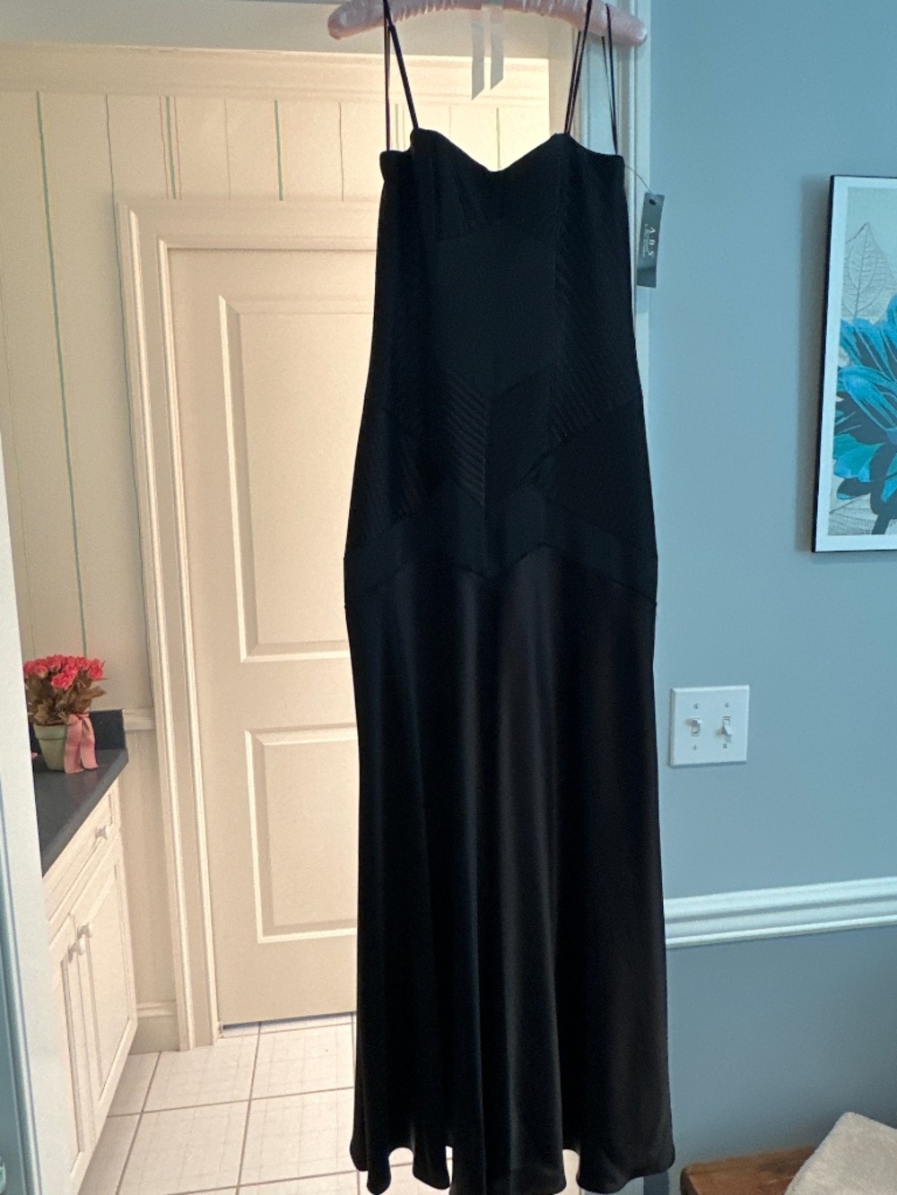 ABS black evening gown